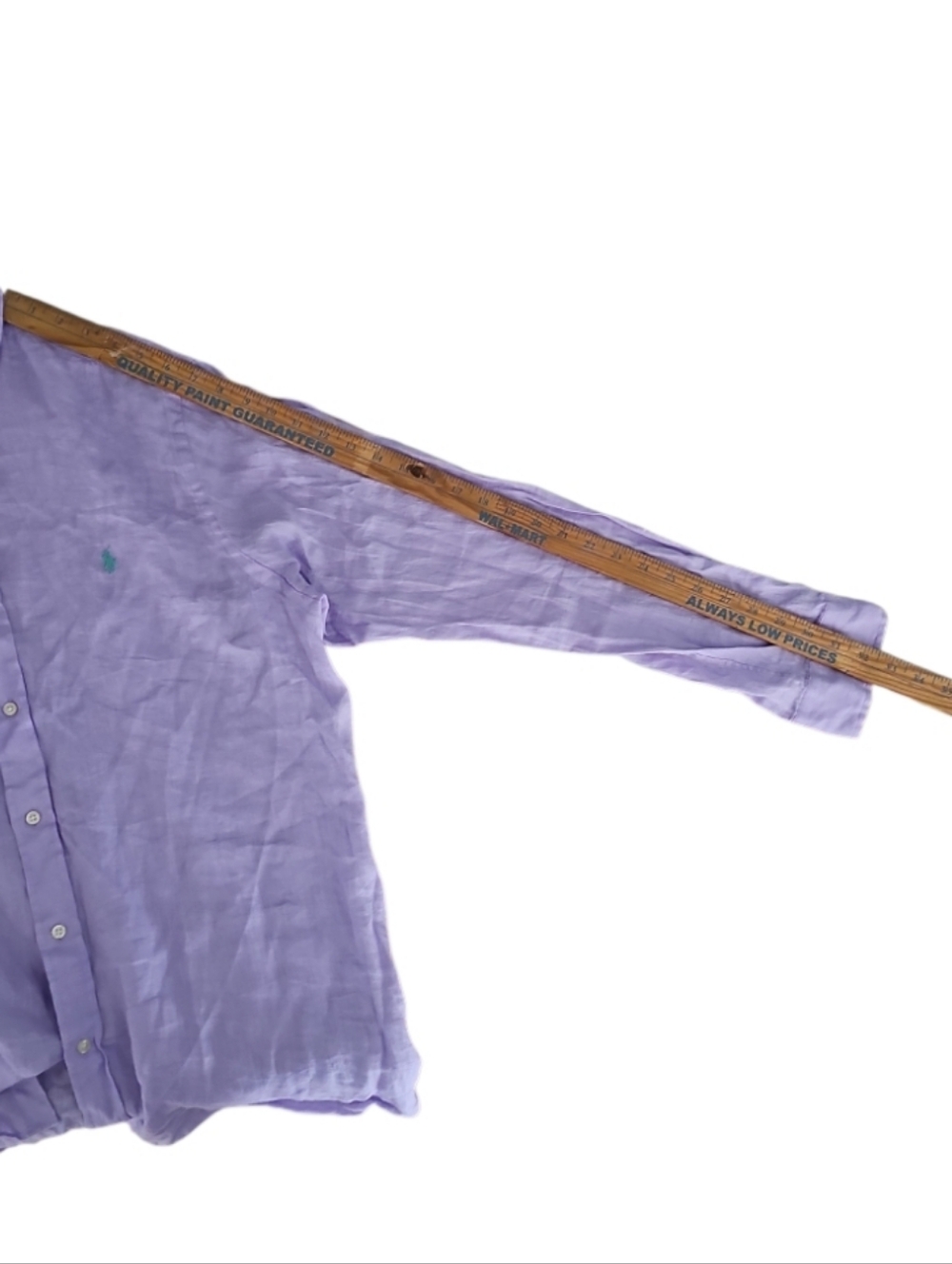 Polo Ralph Lauren 100% Linen Classic Fit Shirt Men’s XL Purple Button Down Lux - Picture 14 of 15